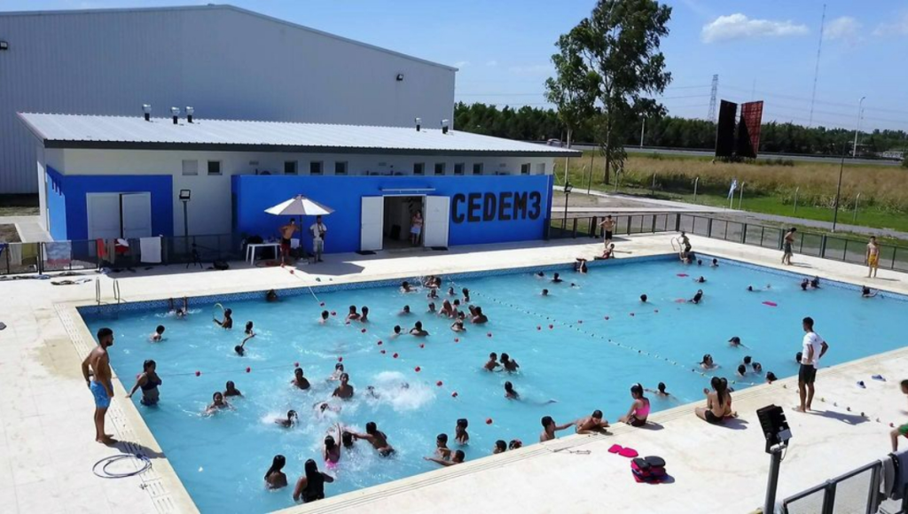 La piscina que tiene el CEDEM 3, en la localidad de El Libertador