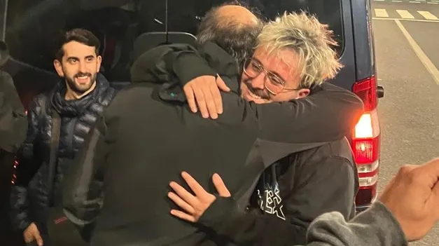 El momento de la liberación de Tomás Cuesta